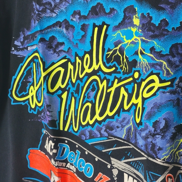 Vintage Darrell Waltrip Takin the 90s by Storm Single Stitch T Shirt Large - Picture 7 of 7